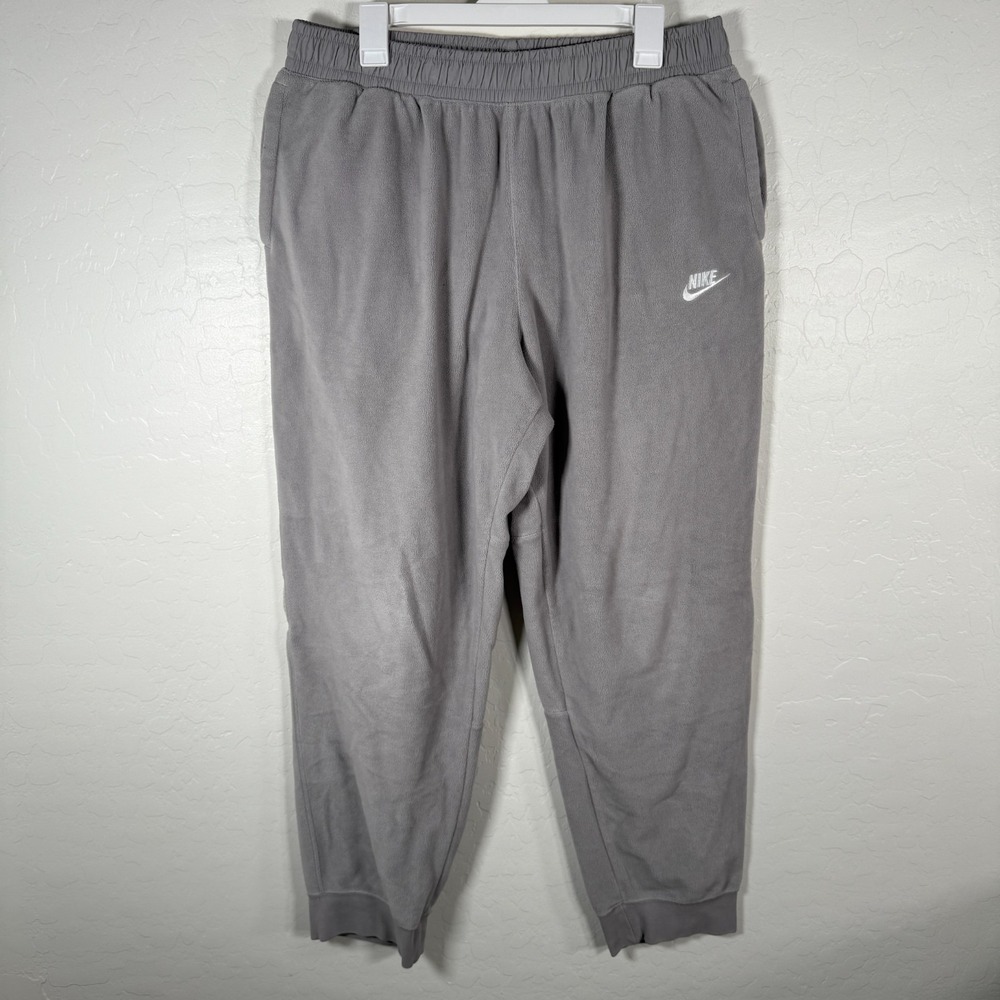 Nike Pants Mens XL Gray Sportswear Club‎ Fleece Sweatpant Joggers Stretch Active